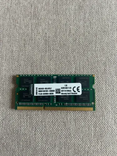 Memória Kingston 8GB DDR3L 1600MHz Notebook KVR16S11/8