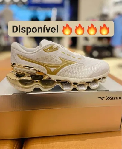 Mizuno prophcy 15 branco dourado 