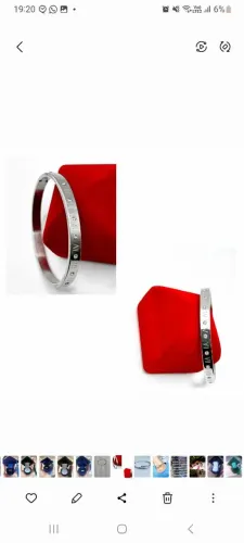 Bracelete personalizado em aço