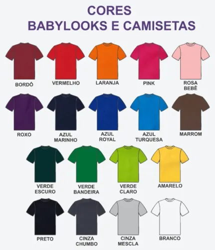 CAMISETA PARA UNIFORMES E EVENTOS