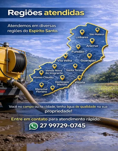 Poço Artesiano furado na Rocha