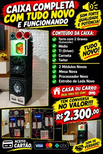 Caixa Completa Com Tudo Novo E Funcionando <br>
