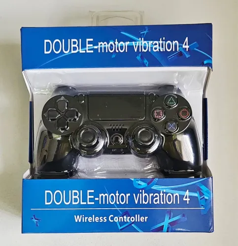 Controle de ps4 preto sem fio