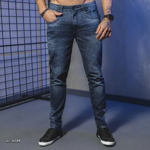 Calça jeans masculina azul
