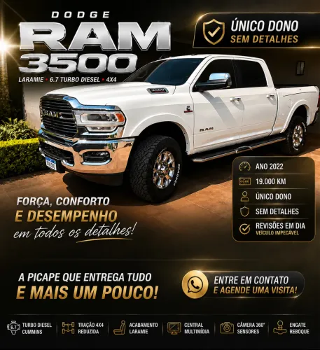 Ram 3500 Laramie 6.7 TB CD 4X4 Diesel 2022
