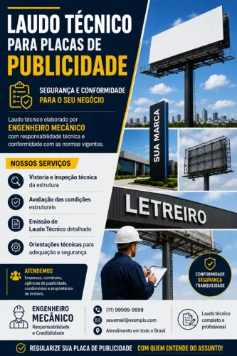 Laudo Técnico para Placas de Publicidade