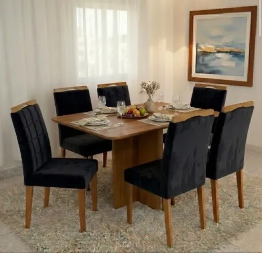 Mesa Imperial 160 com 6 Cadeiras Monte Carlo