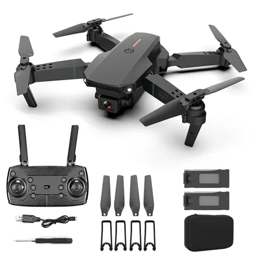 Drone Dobrável com Câmera HD + 2 Baterias | Kit Completo | Novo