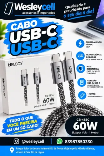 Cabo USB-C USB-C 
