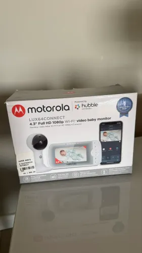 Babá Eletrônica Motorola LUX64 Connect Full HD 1080p Wi-Fi 4,3?