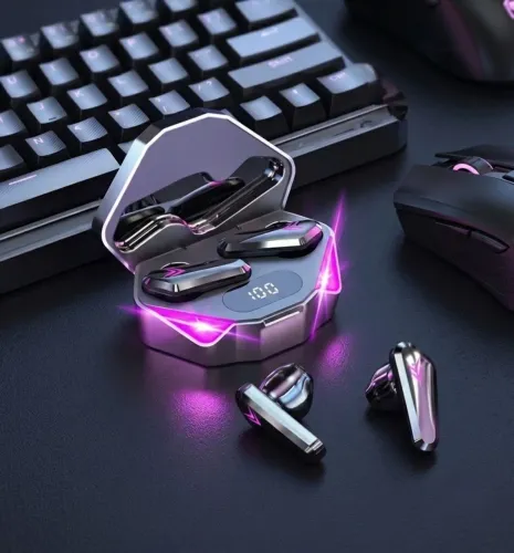 Fone Gamer Sem Fio TWS X15 Bluetooth Com LED RGB - Lacrado na Caixa