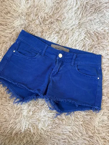 Short Cintura Baixa Azul Colcci - Tam 38