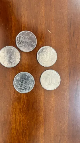 Moedas de 100 cruzados comemorativa axé