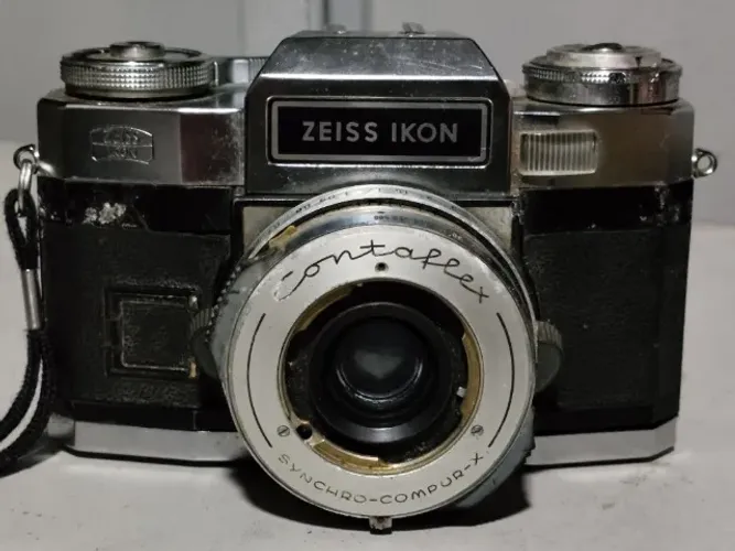 Câmera Antiga Alemã Zeiss Ikon Contaflex Para Arrumar Ou Pçs