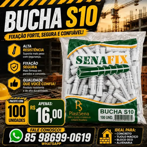 Bucha 10 para parede ?