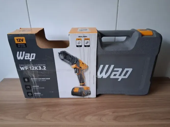 Parafusadeira e furadeira WAP - WF 12K3.2 12V com Maleta e 11 Peças