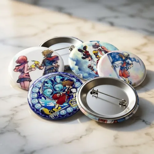 Kit 4 bottons kingdom hearts 32mm