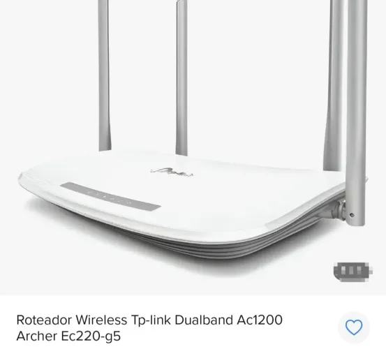 Roteador wireless Tp-link (R$150,00)
