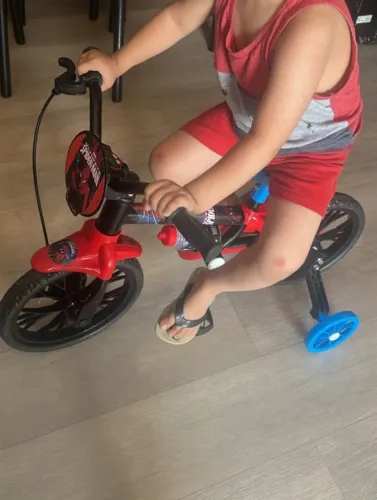 Bicicleta infantil homem aranha 