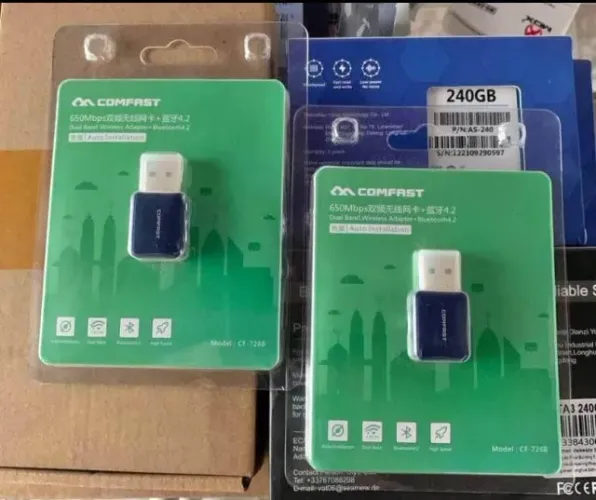 Promoção - Dispositivo USB Comfast wifi 650mbps 5ghz bluetooth 4.2 Pc e Notebook