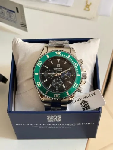 Montres Prestige MPW-0088 (Prata e Verde)