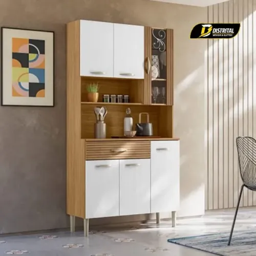Armário de Cozinha 100% MDF Golden Plus 6 Portas 1 Gaveta Promoção