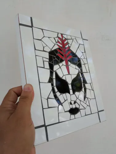 Ney Matogrosso mosaico 25cmx21cm.