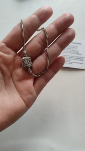 Pulseira de berloque em prata 925