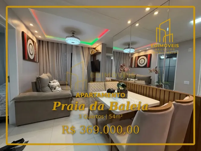 Venha conhecer este apartamento em Praia da Baleia: 3 quartos e muito conforto!