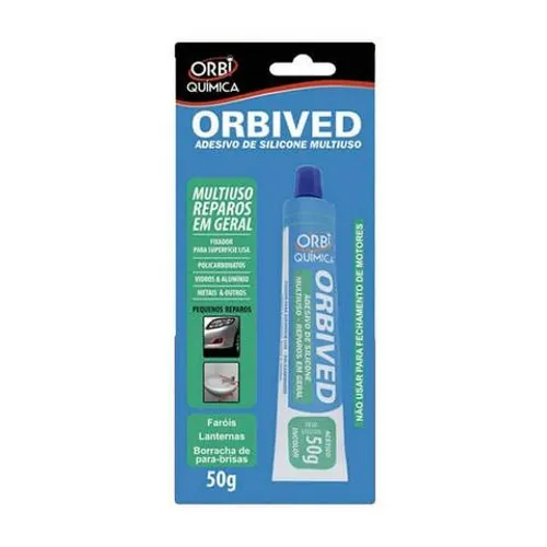 Orbived Adesivo de Silicone 50g Incolor Orbi Quimica