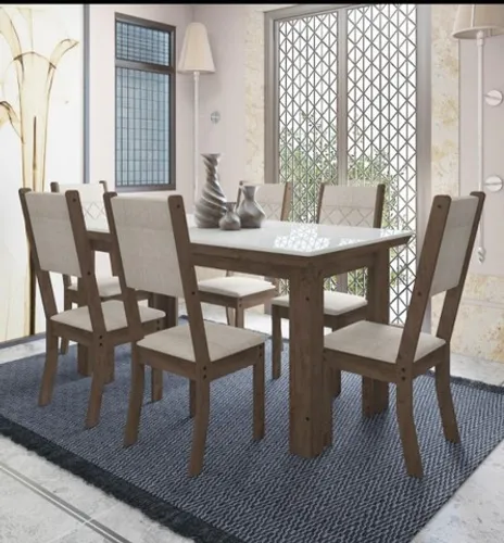Conjunto de mesa com 6xcadeiras Nova montagem grátis valor 999,99 avista