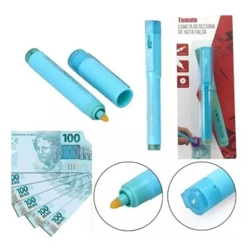 Promoção Caneta Detectora De Nota Falsa Com Luz Ultravioleta Myc-02