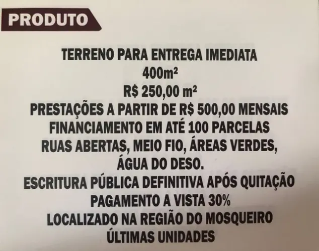 Esquinao lote próximo
