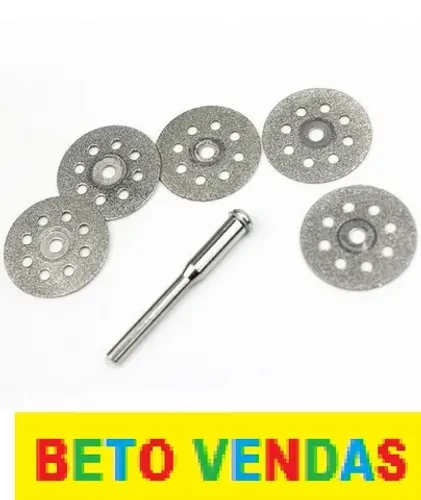 Kit 5 Discos De Corte Diamantados Para Micro Retifica