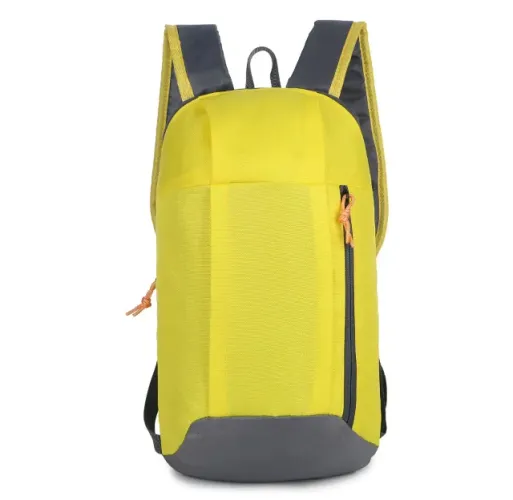 mochila de trilha 10l impermeável camping viagem - amarelo e cinza