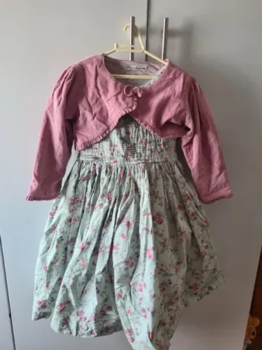 Vestido de Festa Infantil com Bolero (casaco).