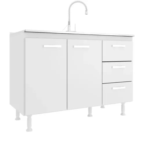 Balcão para Pia 120cm com Tampo - Super promoção!