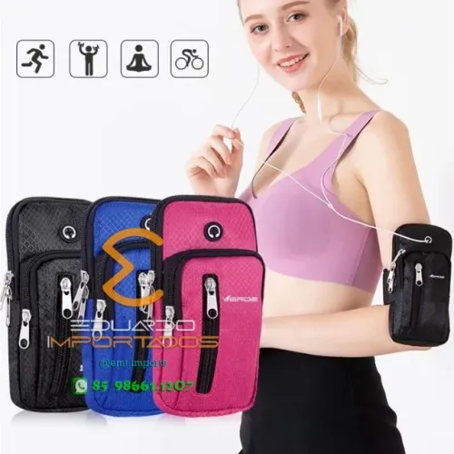 Pochete Fitness De Braço Para Celular 6.5 A 7.2 polegadas