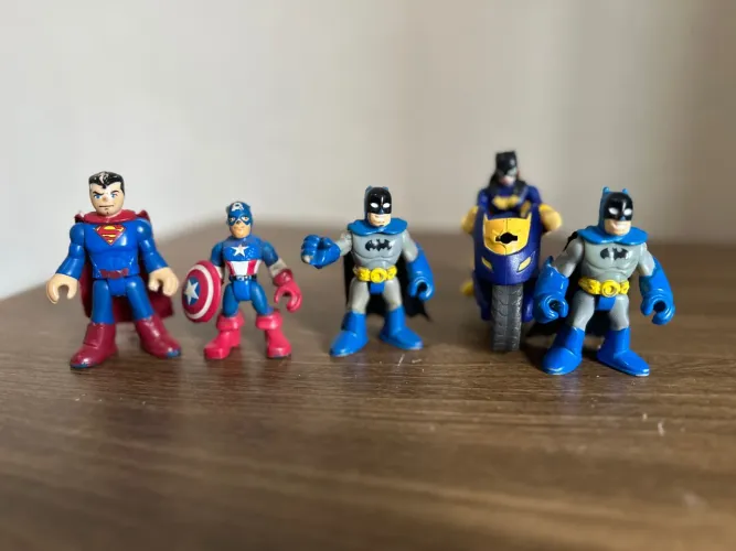 Coleção Heróis Imaginext (detalhe em 1 Batman)