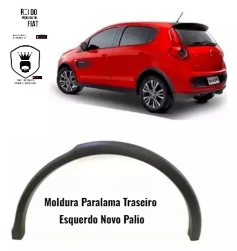 Moldura paralama Traseira equerda Novo Palio Sporting 