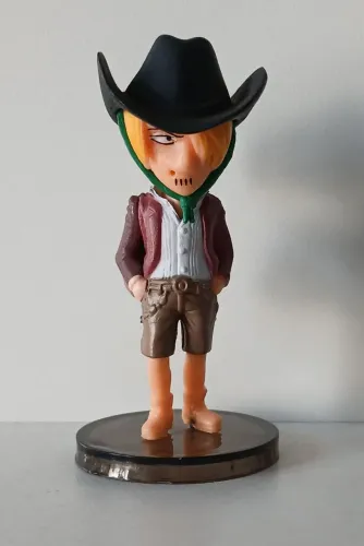 BONECO MINIATURA ONE PIECE SANJI