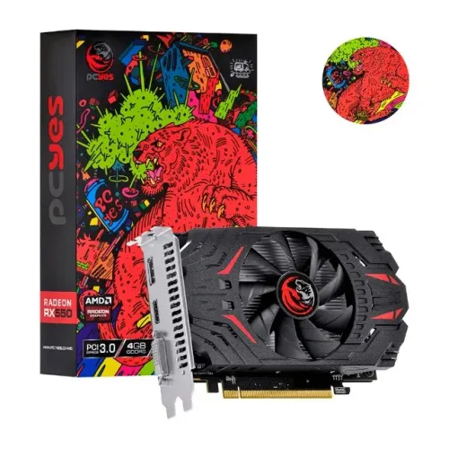 Placa de Vídeo PCYes Radeon RX550 - Single Fan 4Gb - Usado (c/ Caixa)
