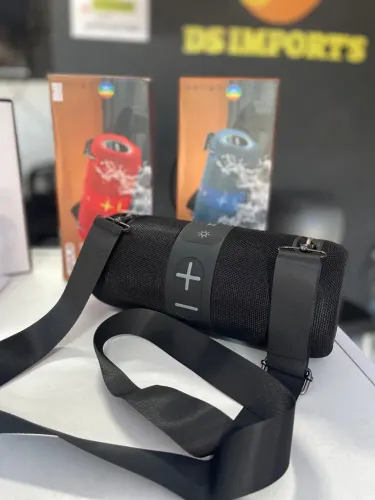 Caixa de som Bluetooth com alça e bateria de qualidade e resistente à água