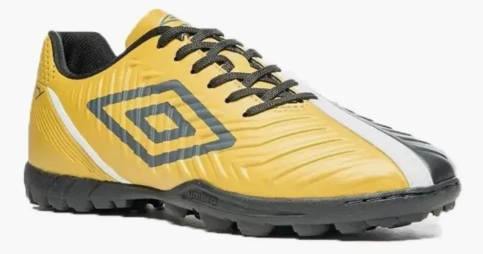 Chuteira Umbro ZERO BALA (nunca usada) de Campo Amarela e Preta