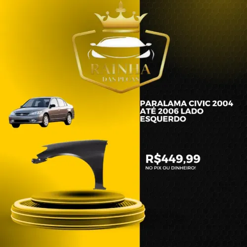 Paralama Civic 2004 2005 2006 Lado Esquerdo