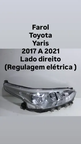 Farol Toyota yaris 2017 A 2021 lado direito original