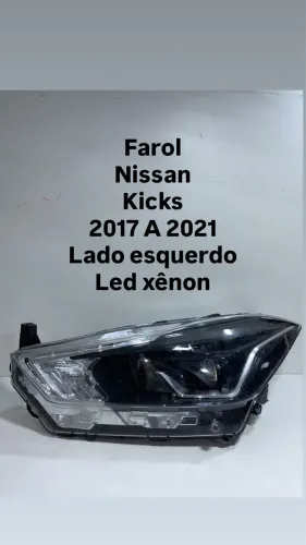 Farol Nissan kicks 2017 A 2021 led xênon lado esquerdo original