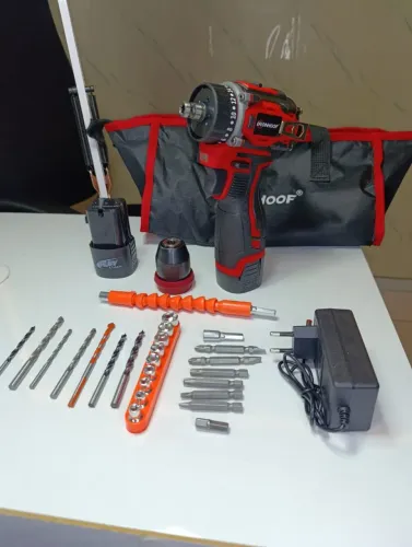 Parafusadeira A Bateria 16.8v Furadeira EléTrica Profissional Sem Fio