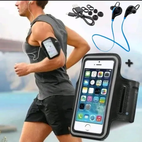Fone Bluetooth + Braçadeira Esportivo