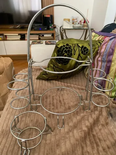 Suporte para Taças e Bandeja Decorativo